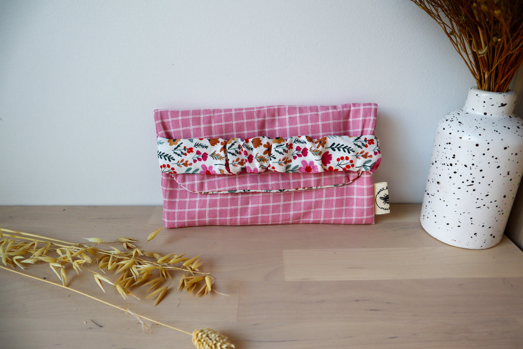 Étui à lunettes en tissu fait main