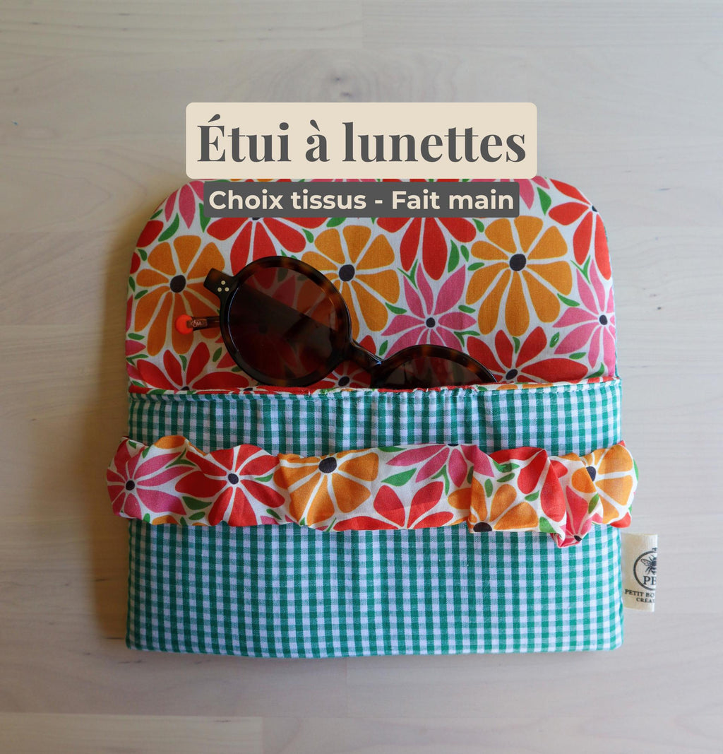 Étui à lunettes personnalisable fait main