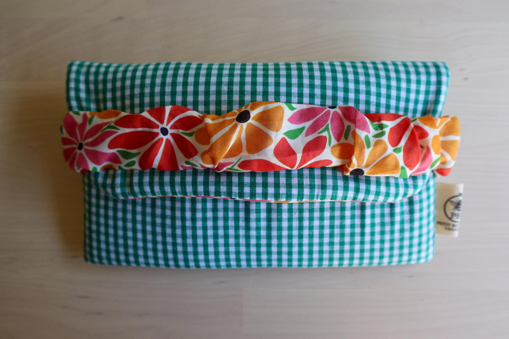 Étui lunettes souple fait main en tissu