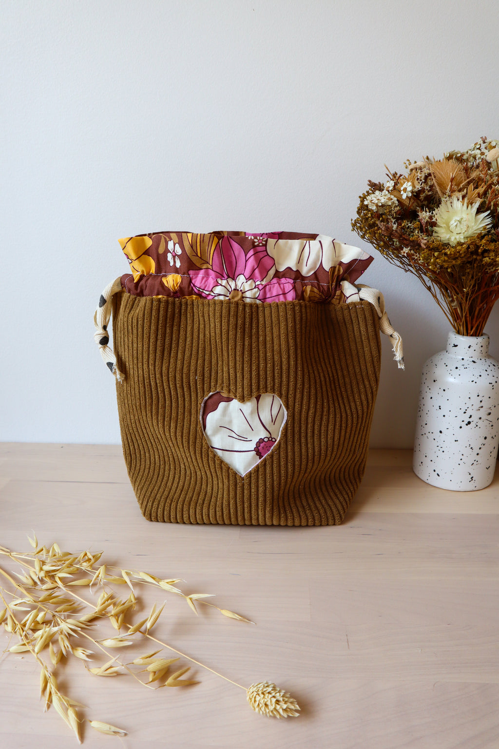 Trousse rangement sac fait main