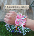 Chouchou manchette bracelet en tissu fait main