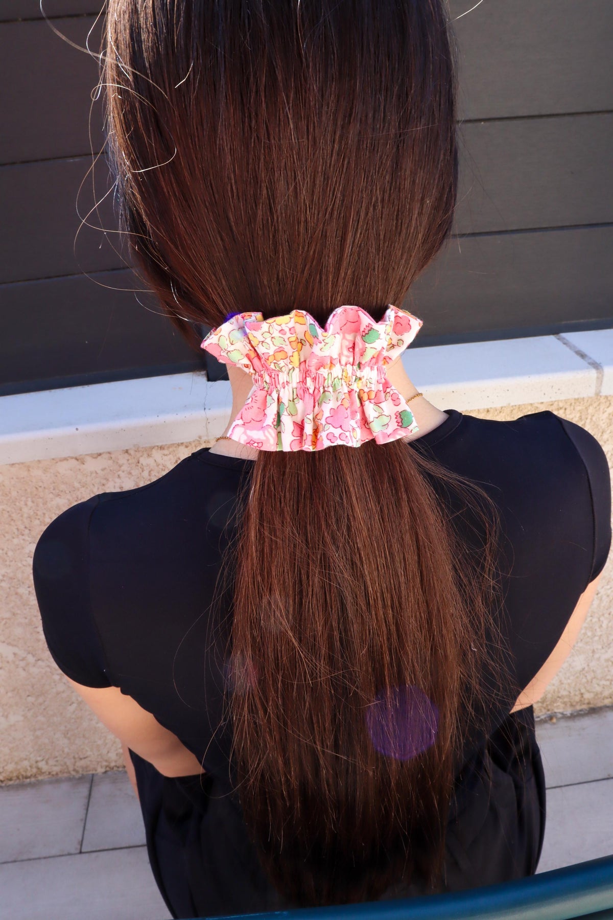 Chouchou manchette en tissu artisanal