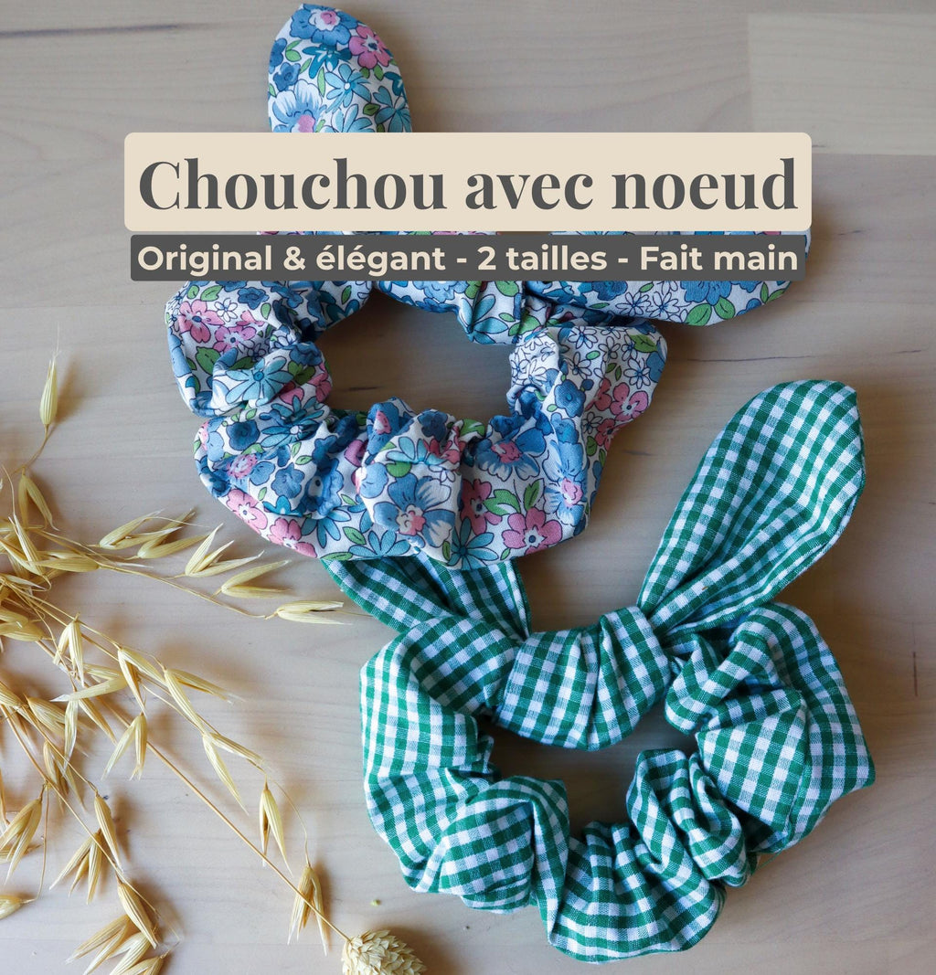 Chouchou nœud personnalisable fait main