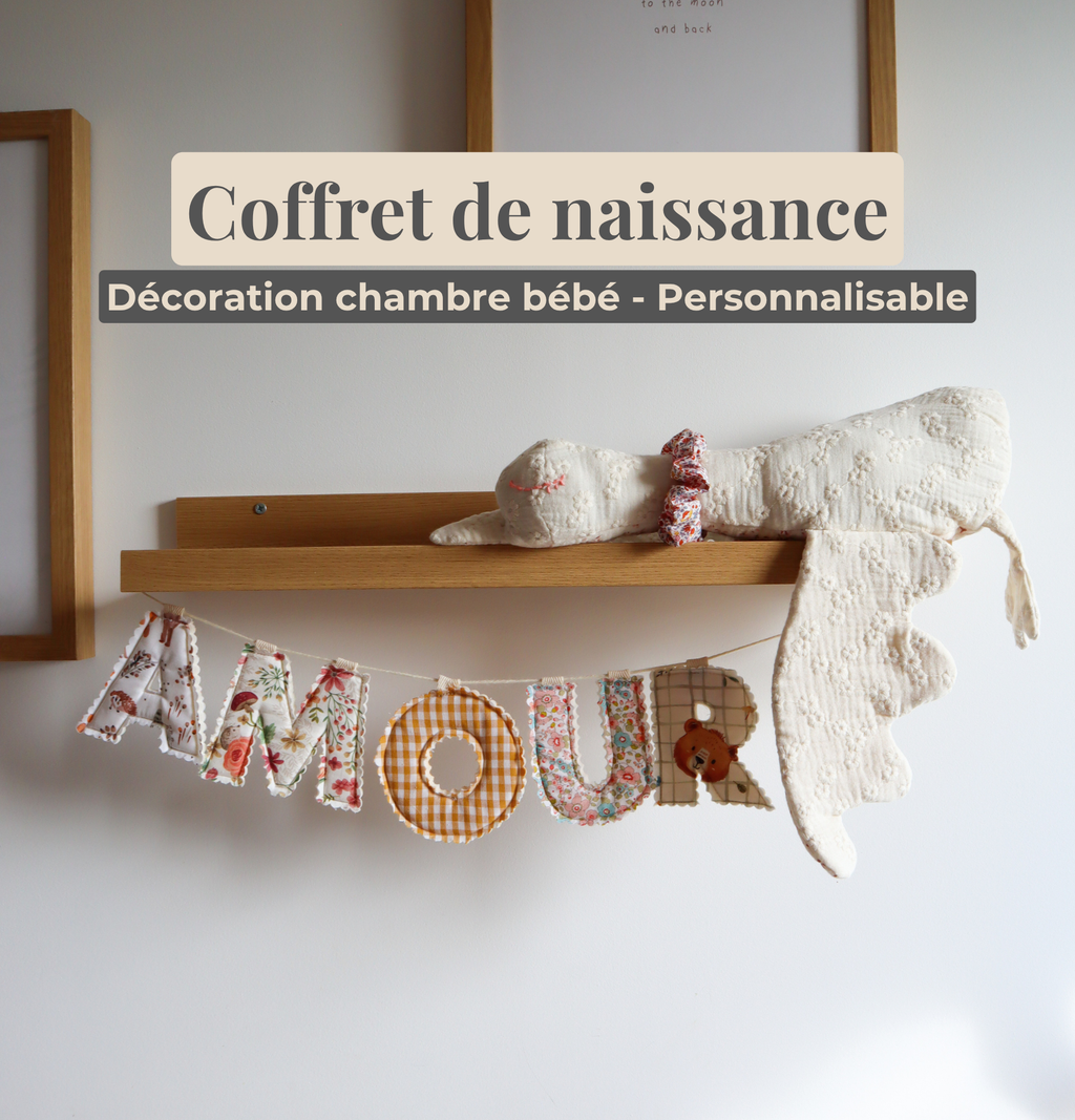 Coffret naissance décoration chambre personnalisable