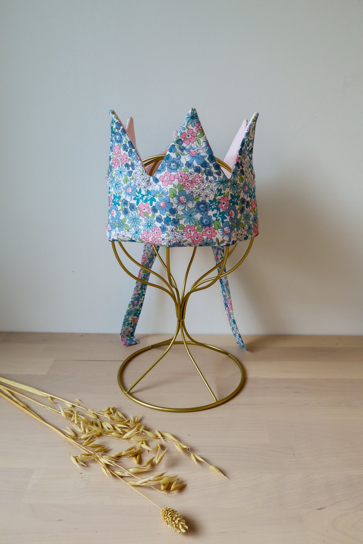 Couronne enfant fait main en tissu