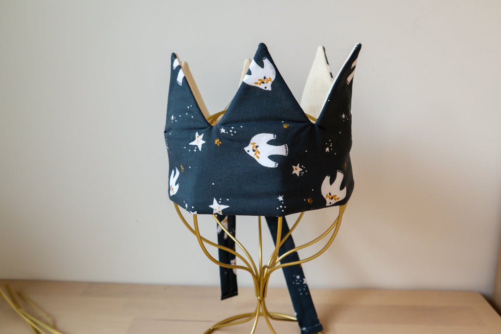 Couronne fête des rois en tissu fait main