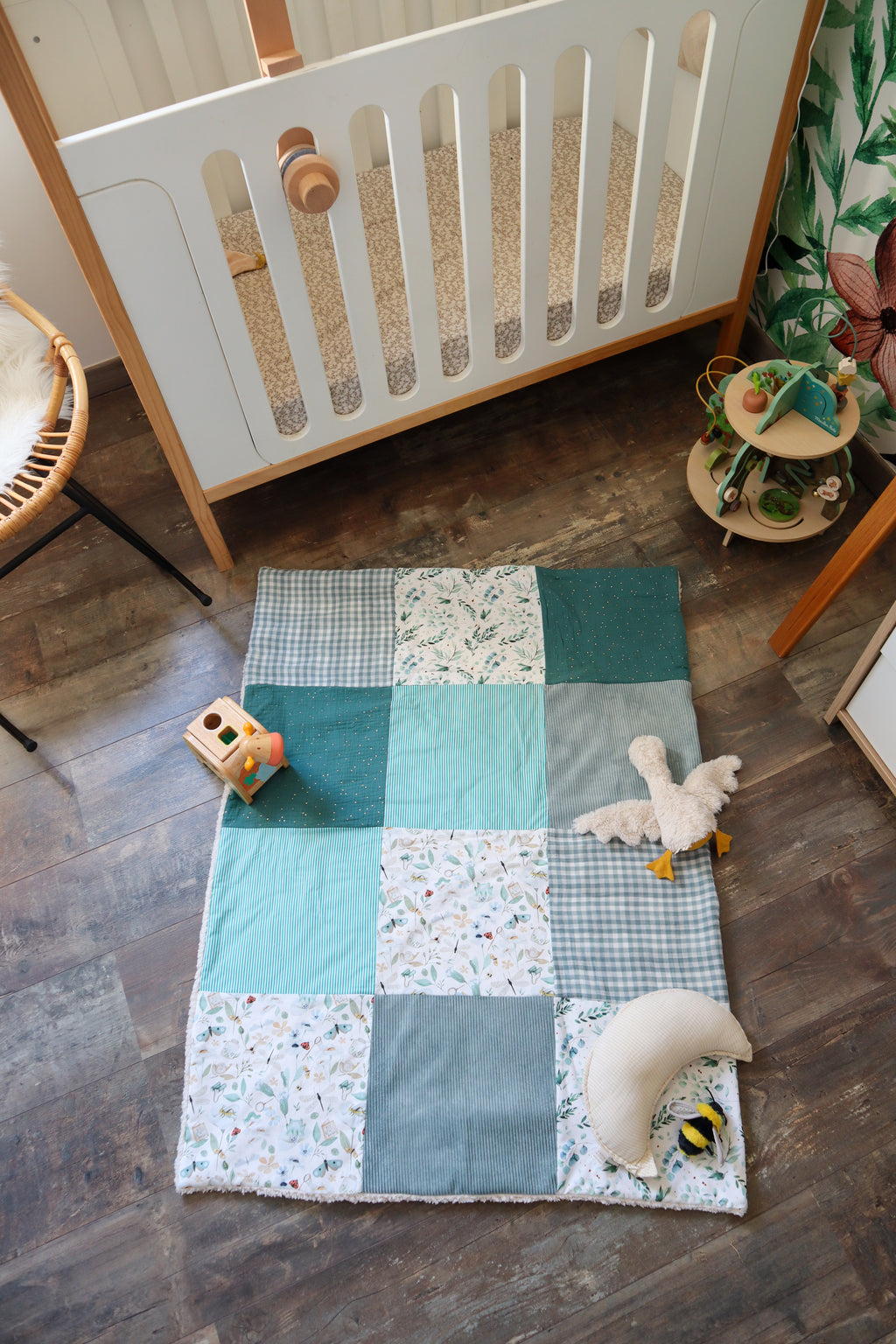 Couverture personnalisable bébé fait main