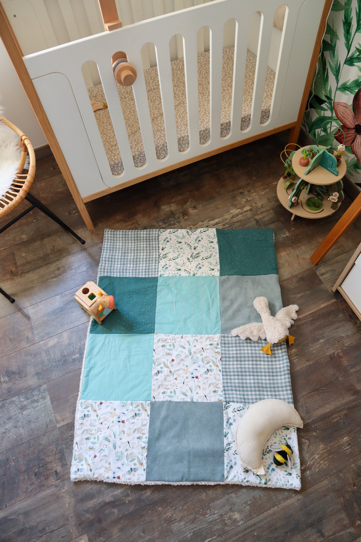 Couverture personnalisable bébé fait main