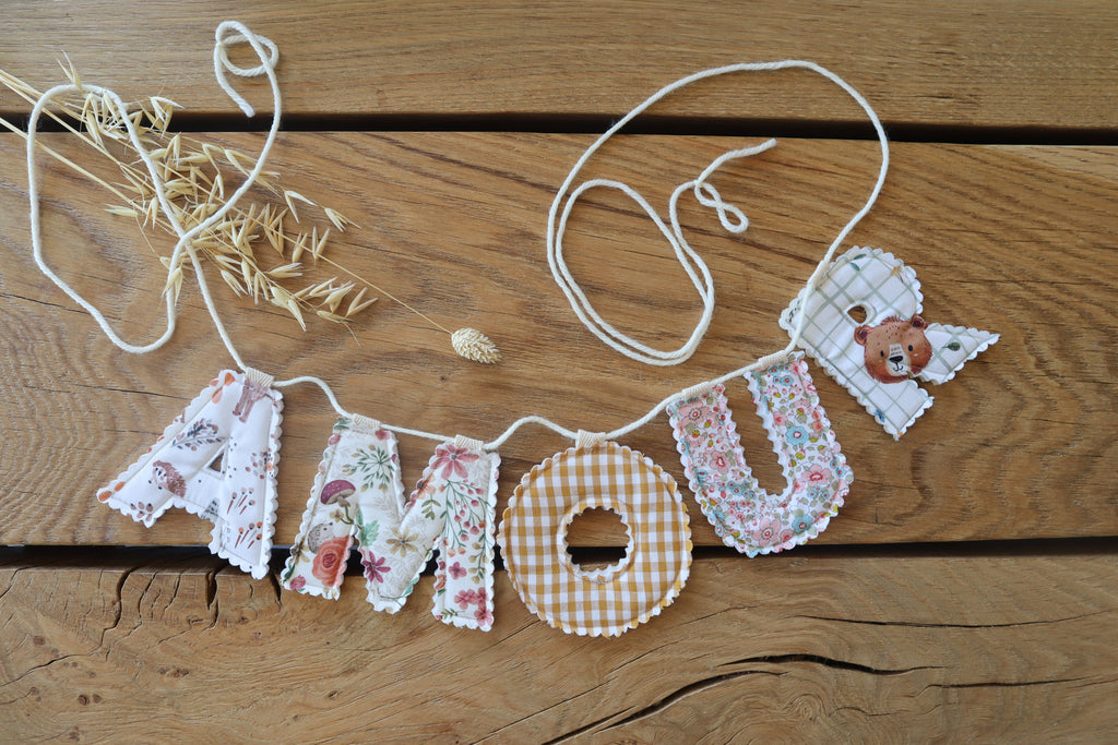 Guirlande annonce baby shower personnalisée
