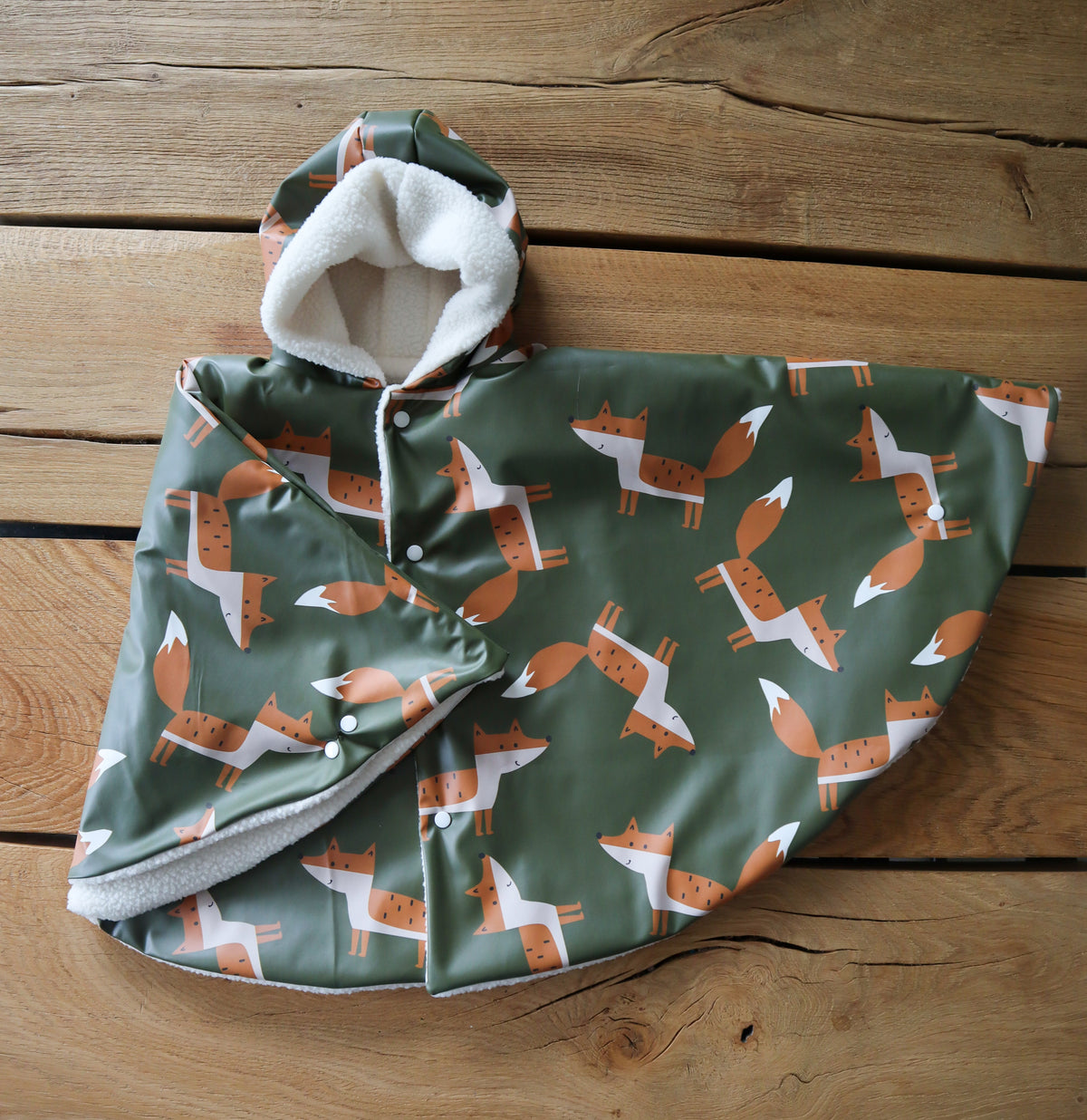 Imperméable à motifs renards pour enfant