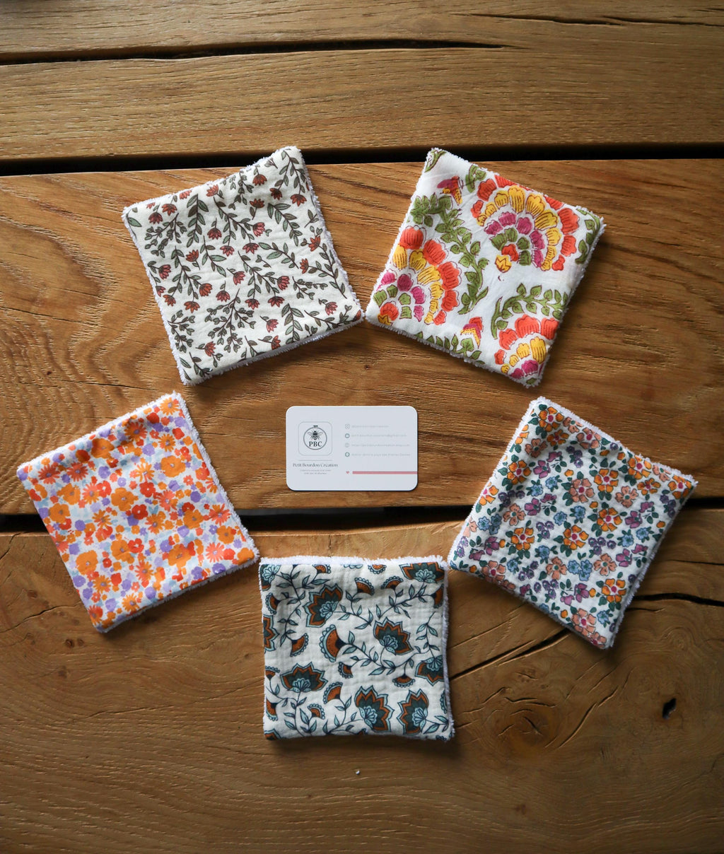 Lingettes lavables personnalisées originales