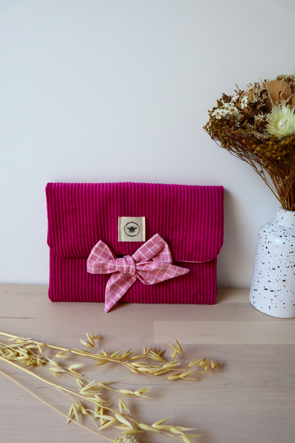 Pochette avec noeud pour livre de poche personnalisable
