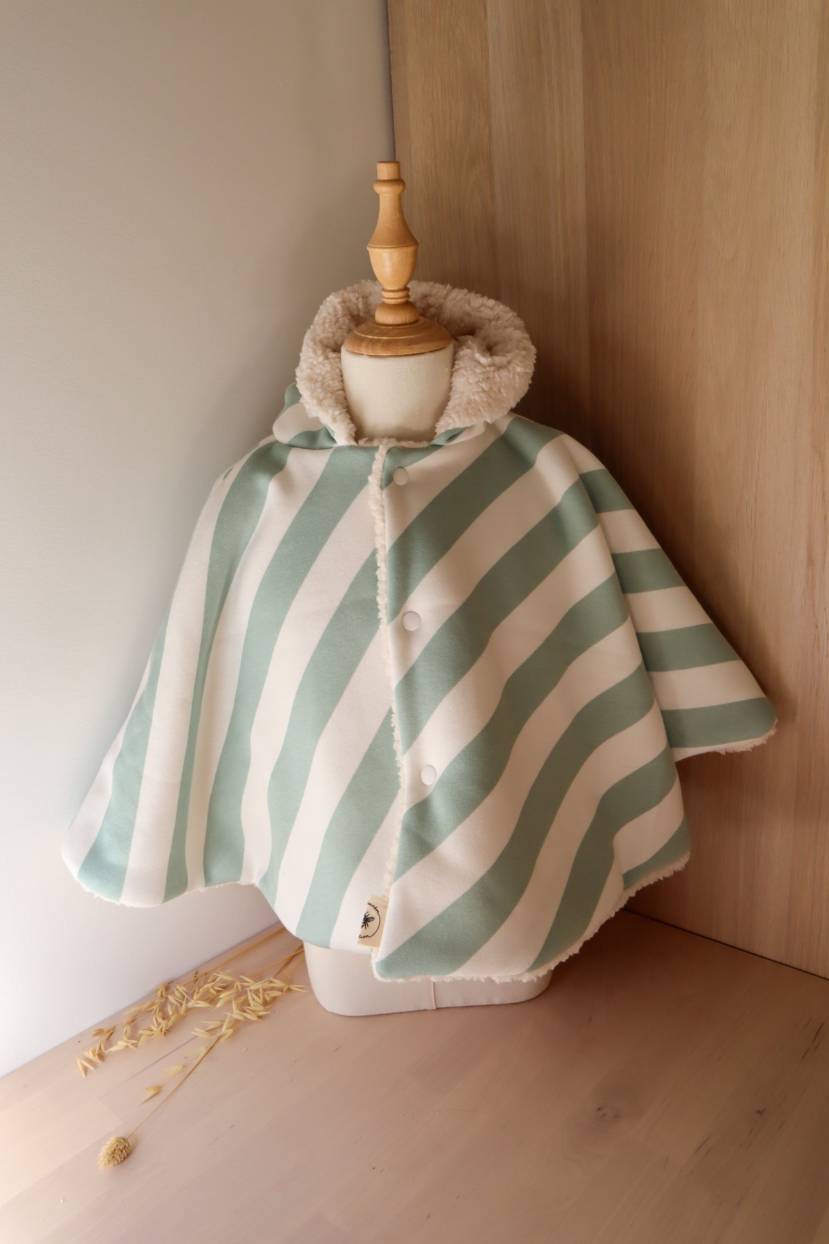 Poncho réversible bébé chaud