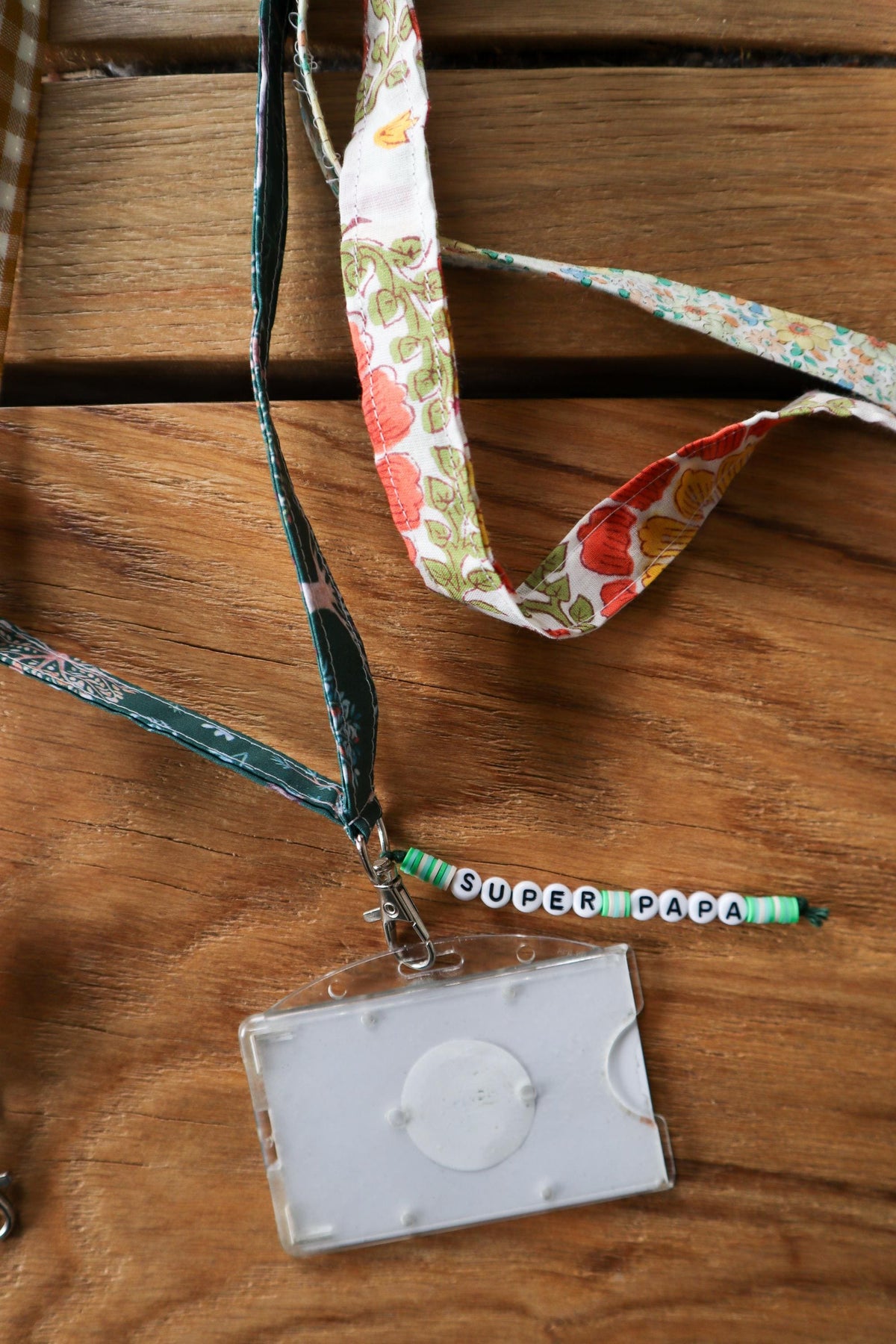 Porte-badge travail personnalisable fait main