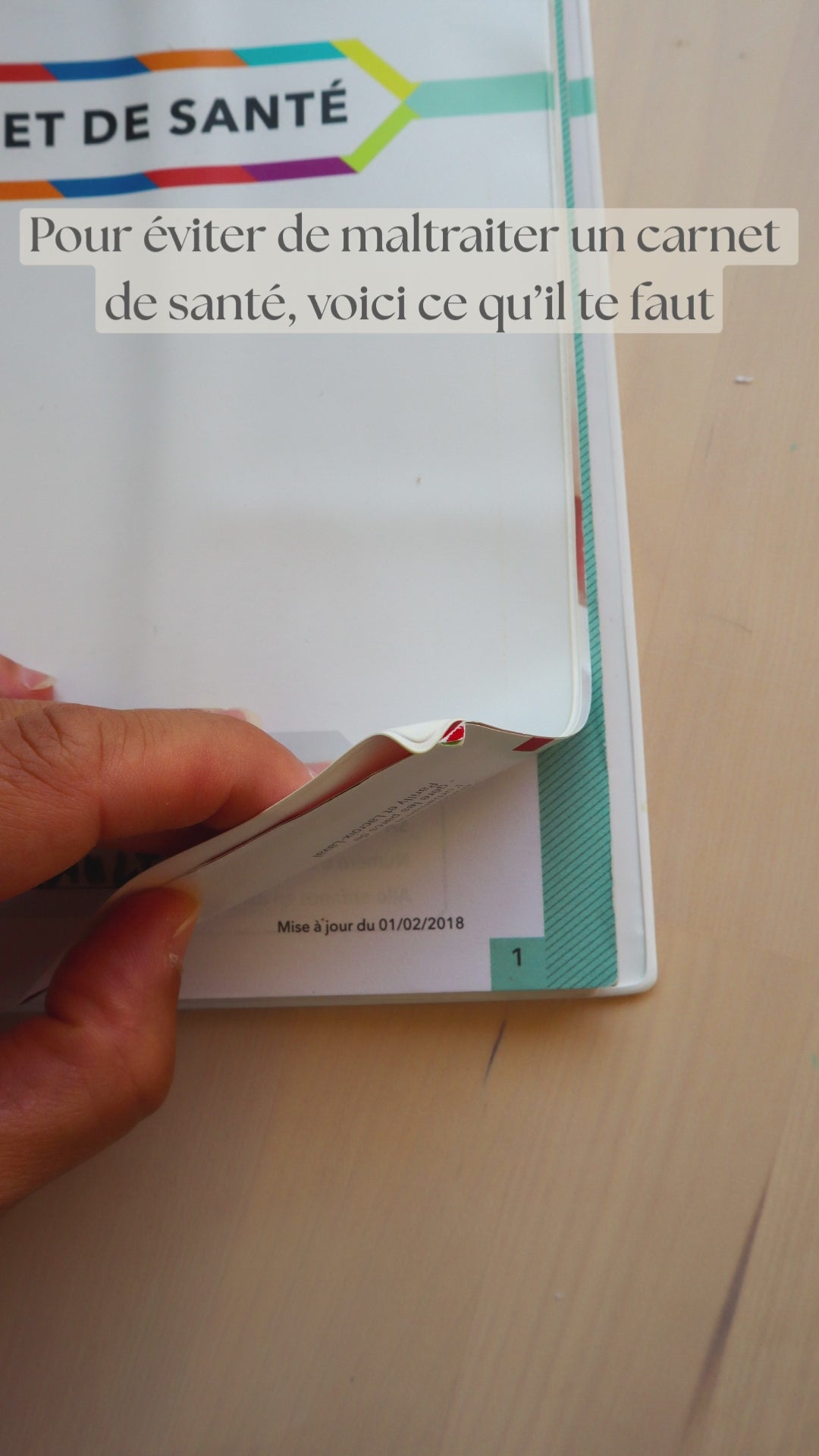 Protège carnet de santé personnalisé – Fait main pour accompagner bébé