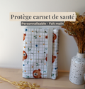 Protège carnet de santé en tissu fait main