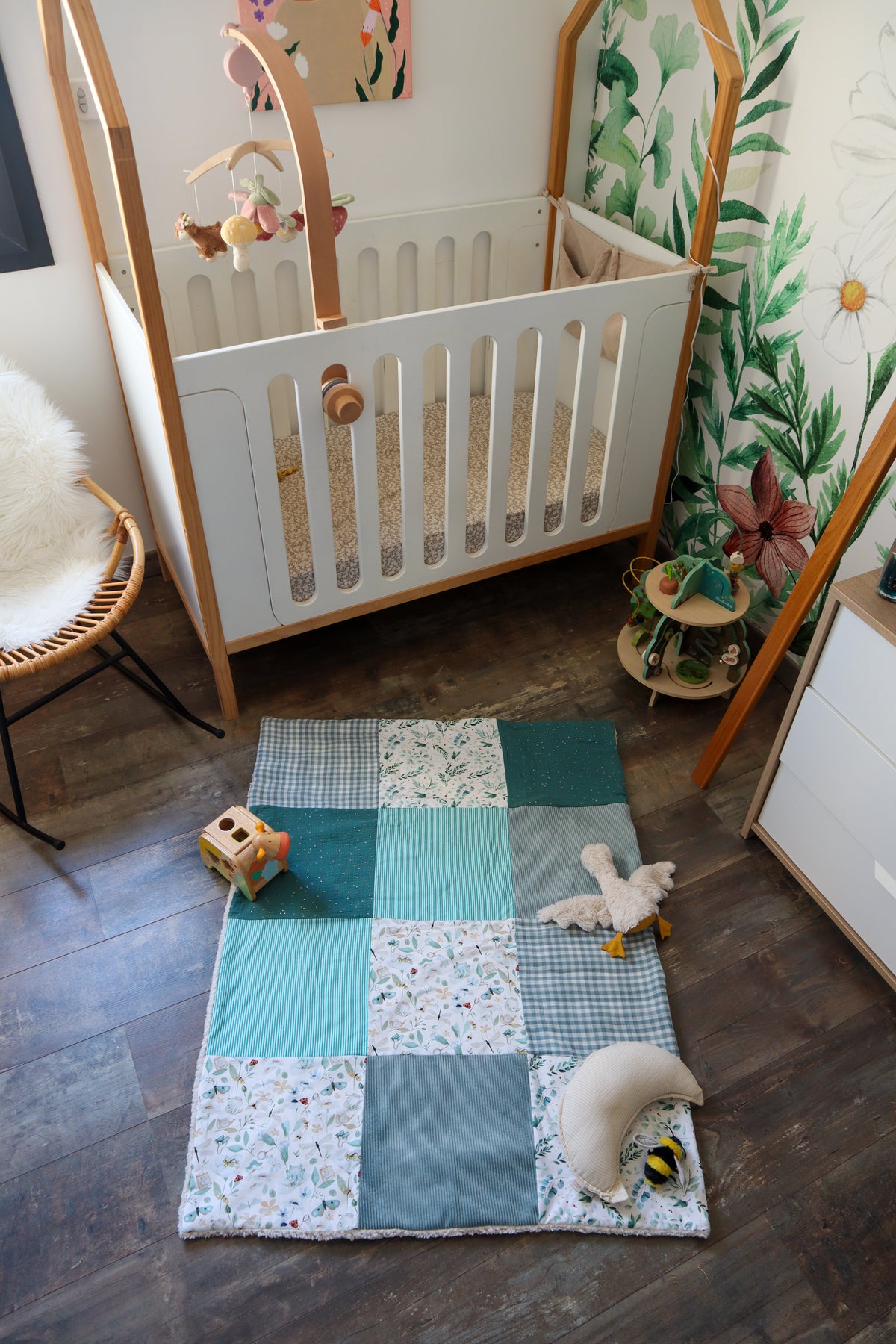 Tapis d'éveil personnalisable cadeau naissance
