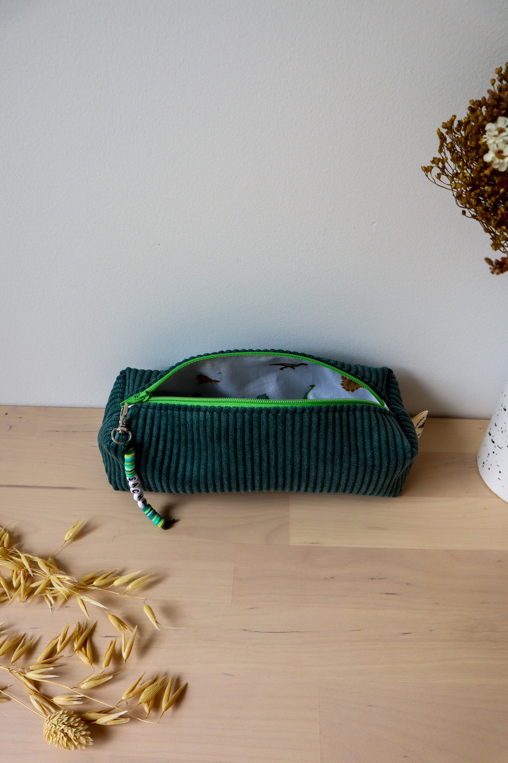 Trousse crayons personnalisée velours