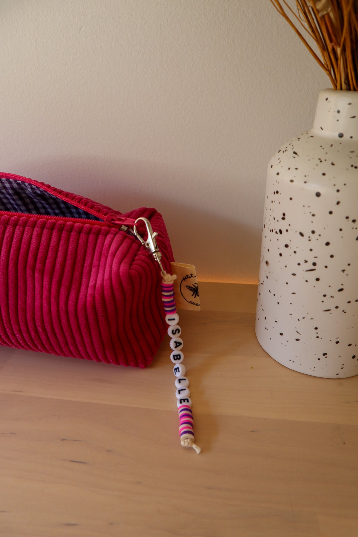 Trousse velours personnalisable