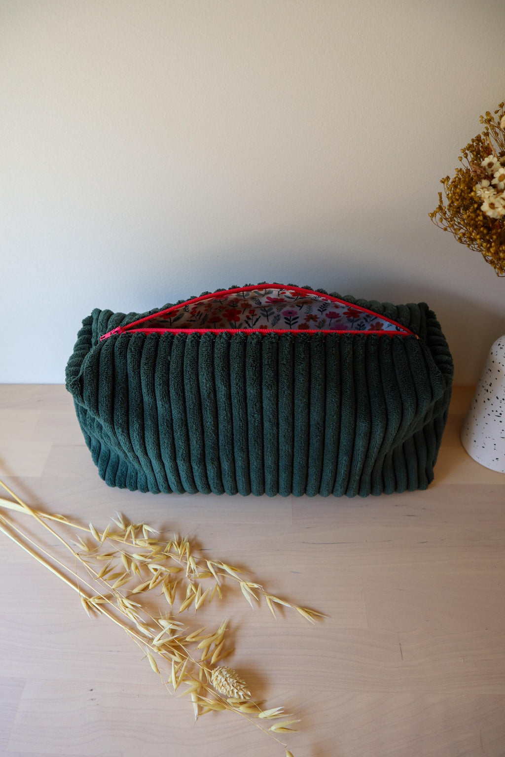 Trousse de toilette femme fait main