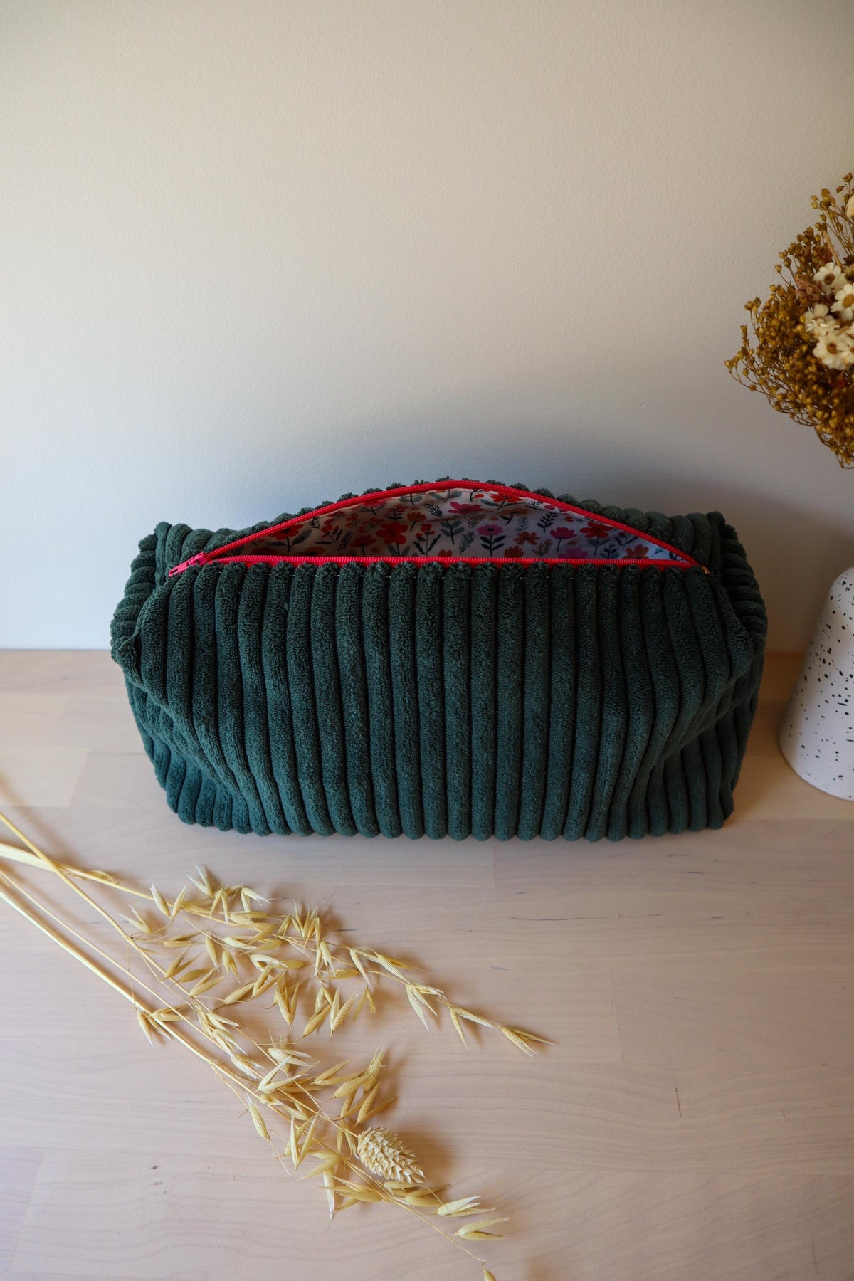 Trousse de toilette femme fait main