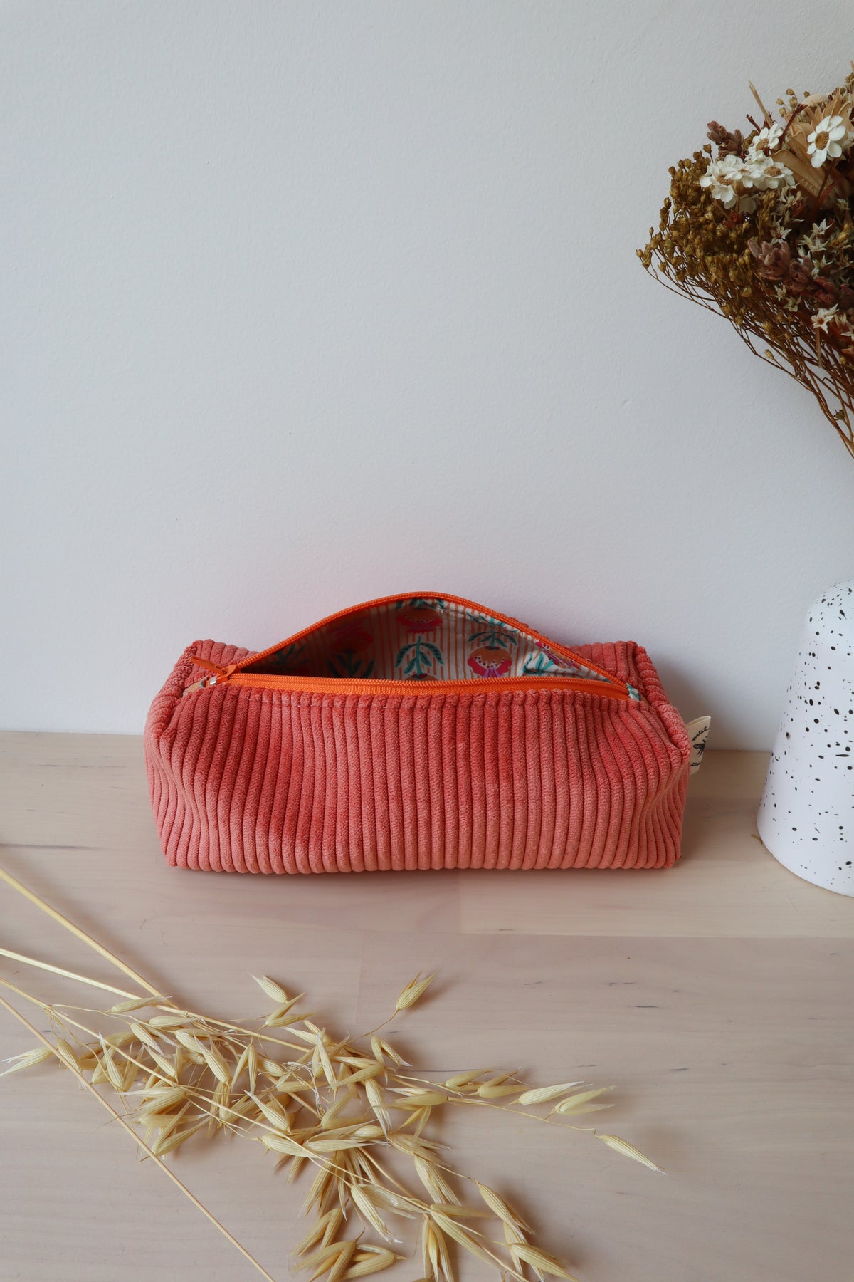 Trousse fournitures scolaires fait main