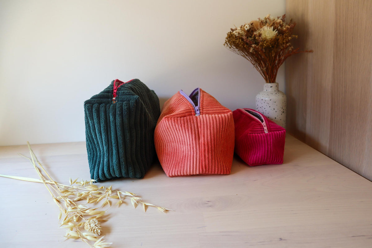 Trousse de toilette personnalisable fait main