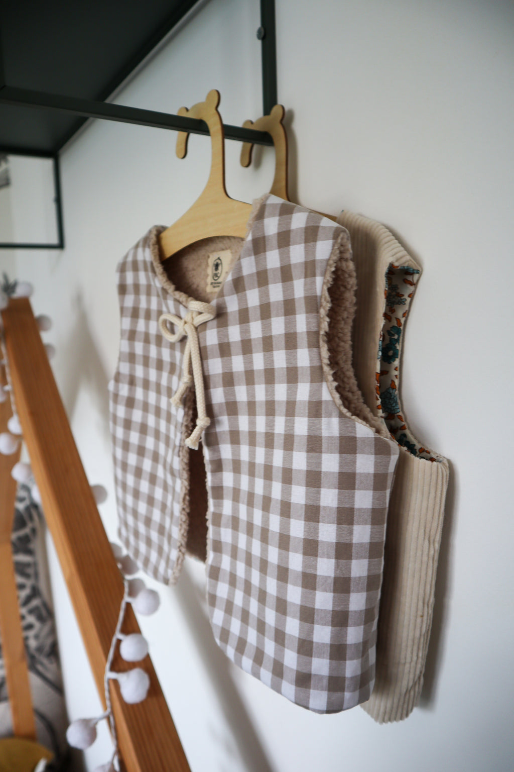 Veste sans manches enfant fait main
